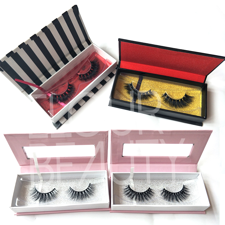 Create your own brand natural volume 3D mink eyelashes vendors China EL19